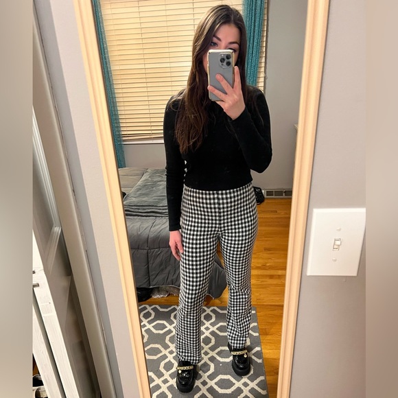 Urban Outfitters Plaid Flare Pants - Picture 1 of 4